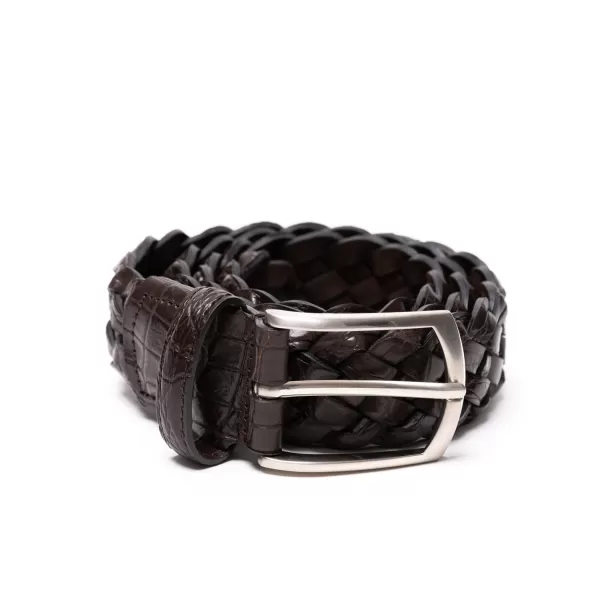 Simonnot-Godard Alligator Leather "Luxury Mesh" Belt - Handmade