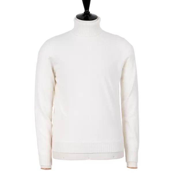 Cesare Attolini Alta Badia Turtleneck Sweater Made Of Pure Duvet Cashmere