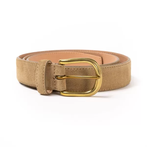 Simonnot-Godard Belt Made Of Original "Suede Skin" Calfskin - Handcrafted
