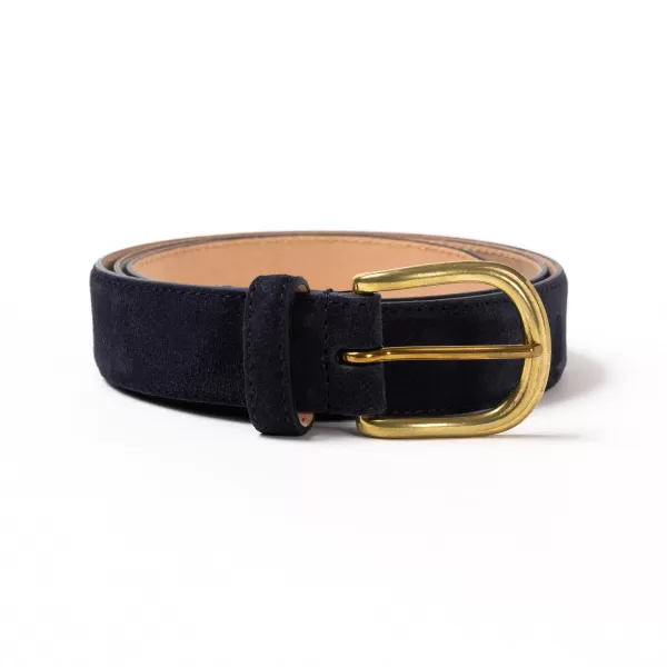 Simonnot-Godard Belt Made Of Original "Suede-Skin" Calfskin - Handcrafted