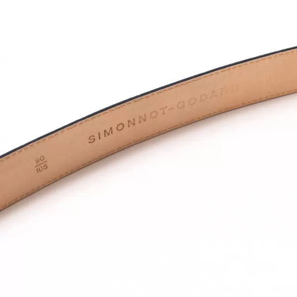 Simonnot-Godard Belt Made Of Original "Suede-Skin" Calfskin - Handcrafted