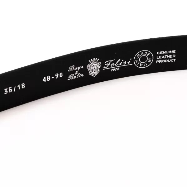 Felisi Belt "Saddle Strap" Made Of Black Saddle Leather - Handcrafted