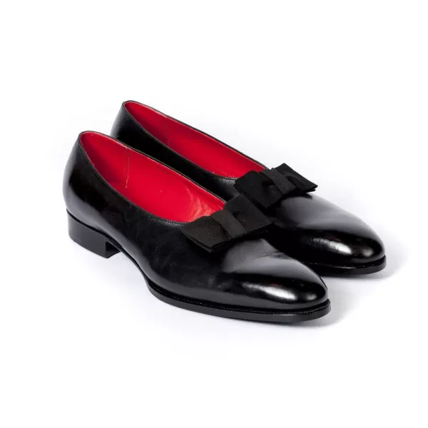Saint Crispin's Black Tails Shoe "Opera" Calfskin
