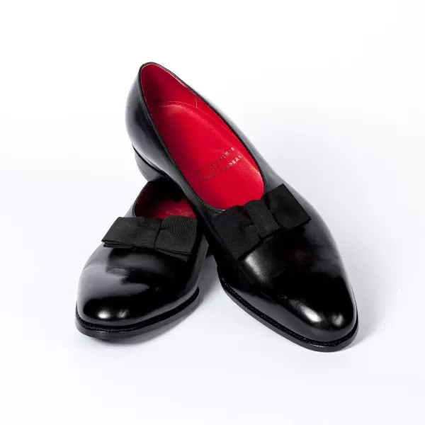 Saint Crispin's Black Tails Shoe "Opera" Calfskin