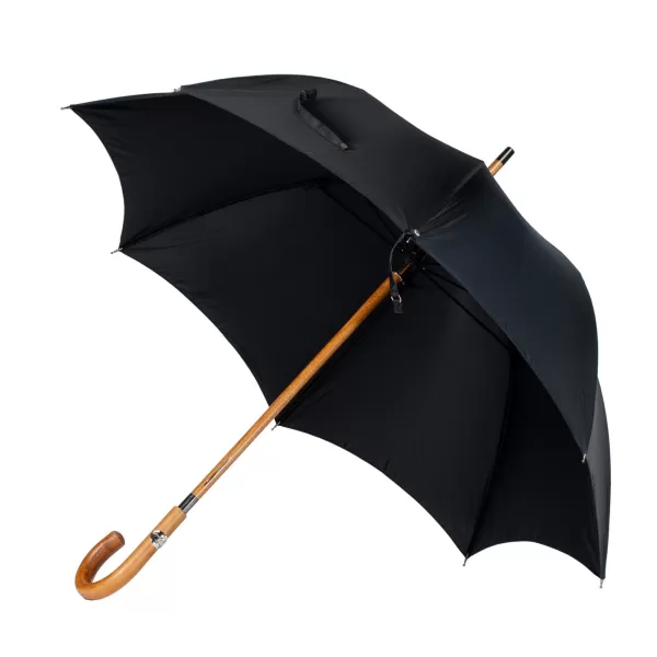 Maglia Black Umbrella "Traveller" With Wooden Handle