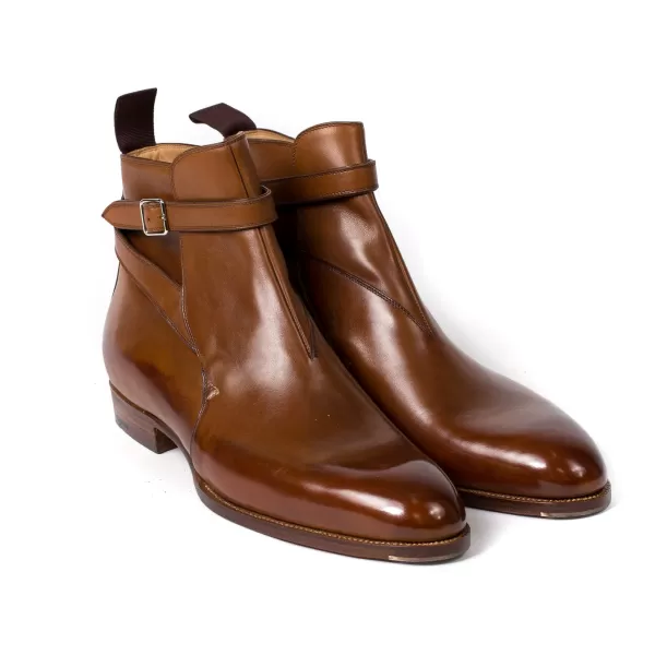 Saint Crispin's Boot "Jodhpur" Made Of Brown Calfskin - Purely Handcrafted