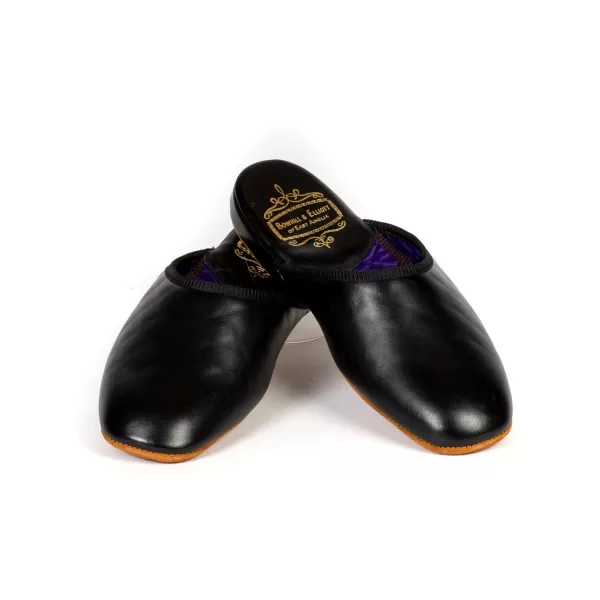 Bowhill u0026 Elliott Bowhill & Elliot X Mj: Black Slipper Made Of Calfskin