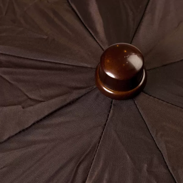 Maglia Brown Telescopic Umbrella With Wooden Handle