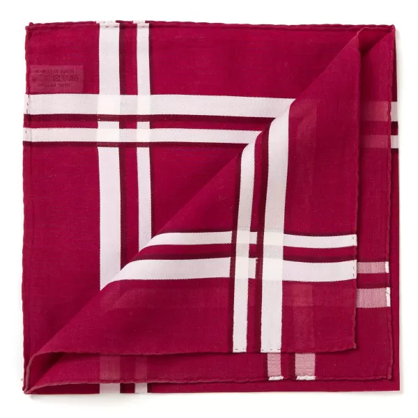 Simonnot-Godard Burgundy Handkerchief "Picasso" Made Of Pure Cotton