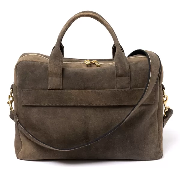 Thomas Riemer Wien Business Bag "Vienna" Brown Goat Leather - Handmade