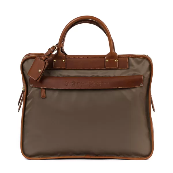 Felisi Business-Tasche "Carry On" Aus -Nylon Und Sattelleder - Handarbe