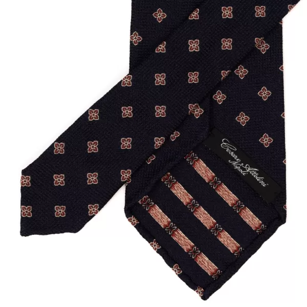 Cesare Attolini Ca Archivio Storico: Tie "Fiori Florentini" Pure Silk - Handrolled