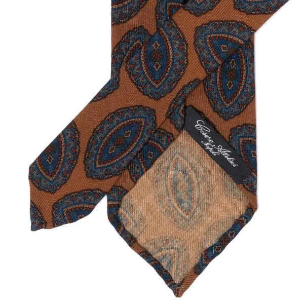 Cesare Attolini Ca Archivio Storico: Tie "Grandi Medaglioni" In Pure Wool - Handrolled