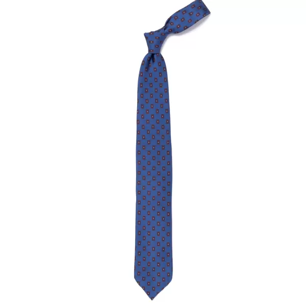 Cesare Attolini Ca Archivio Storico: Tie "Medaglione Quadretto" In Pure Silk - Handrol