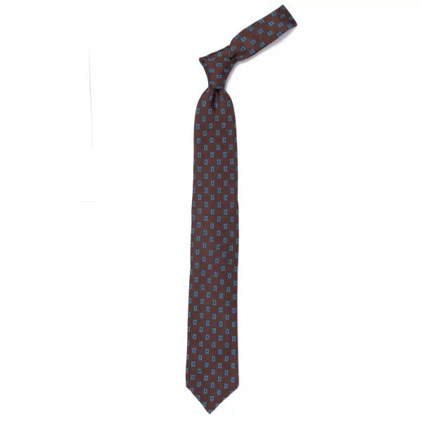 Cesare Attolini Ca Archivio Storico: Tie "Medaglione Quadretto" In Pure Silk - Handrol
