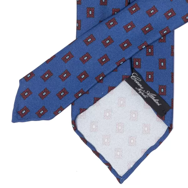 Cesare Attolini Ca Archivio Storico: Tie "Medaglione Quadretto" In Pure Silk - Handrol