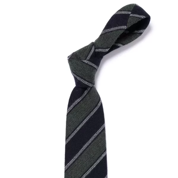 Cesare Attolini Ca Archivio Storico: Tie "Nuovo Reggimento" In Pure Cashmere - Handrol