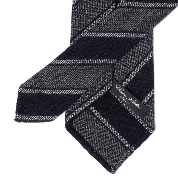 Cesare Attolini Ca Archivio Storico: Tie "Nuovo Reggimento" In Pure Cashmere - Handrol