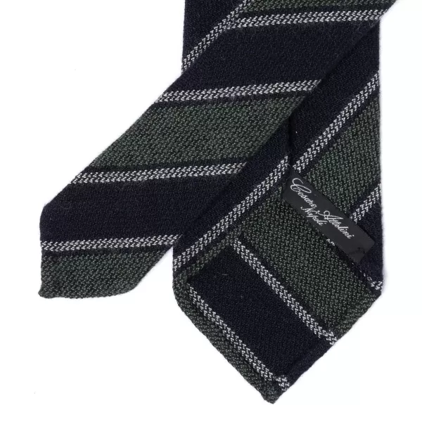 Cesare Attolini Ca Archivio Storico: Tie "Nuovo Reggimento" In Pure Cashmere - Handrol