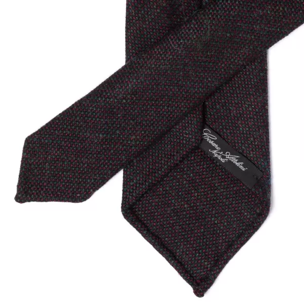 Cesare Attolini Ca Archivio Storico: Tie "Nuovo Tweed" In Pure Wool - Hand Rolled