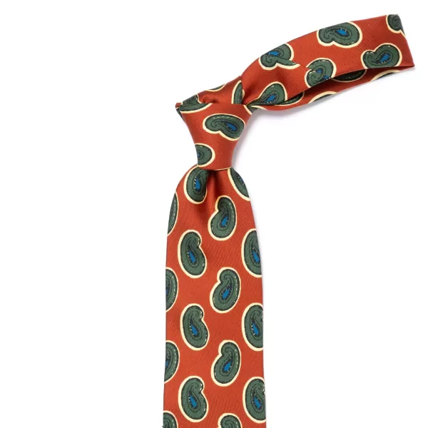 Cesare Attolini Ca Archivio Storico: Tie "Reni Divertenti" In Pure Silk - Handrolled