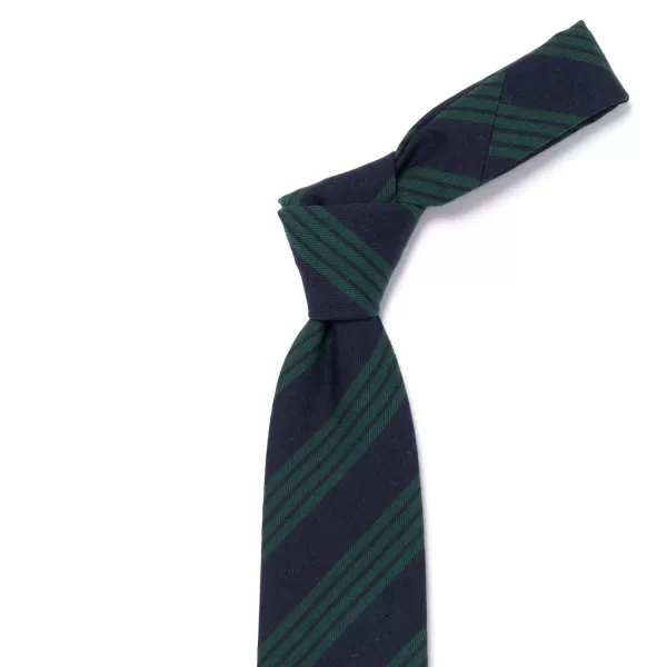 Cesare Attolini Ca Archivio Storico: Tie "Scuola Superiore" In Wool And Cotton - Hand