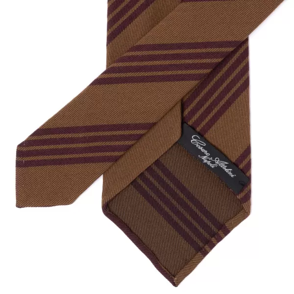 Cesare Attolini Ca Archivio Storico: Tie "Scuola Superiore" In Wool And Cotton - Hand
