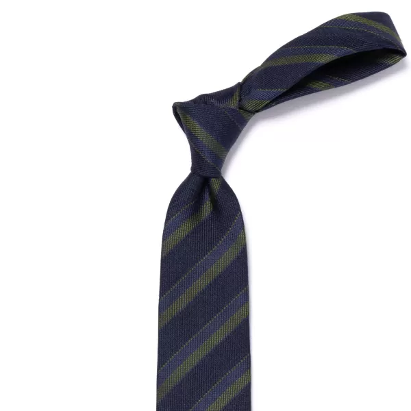 Cesare Attolini Ca Archivio Storico: Tie "Strisce Della Scuola" In Silk And Wool - Han