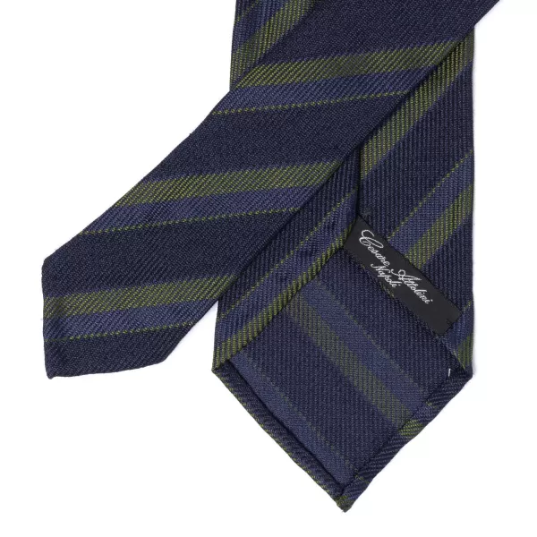 Cesare Attolini Ca Archivio Storico: Tie "Strisce Della Scuola" In Silk And Wool - Han