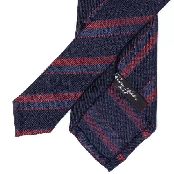 Cesare Attolini Ca Archivio Storico: Tie "Strisce Della Scuola" In Silk And Wool - Han