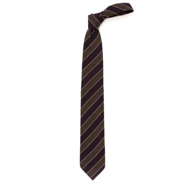 Cesare Attolini Ca Archivio Storico: Tie "Striscia Del Stedente" Made Of Wool And Silk