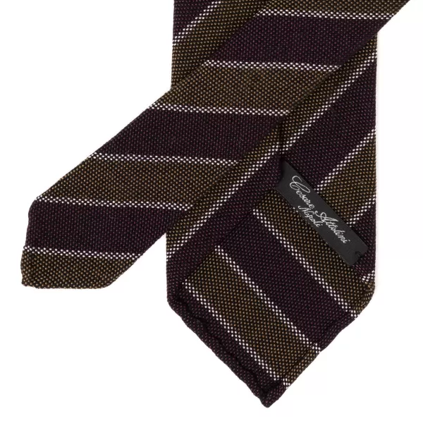 Cesare Attolini Ca Archivio Storico: Tie "Striscia Del Stedente" Made Of Wool And Silk