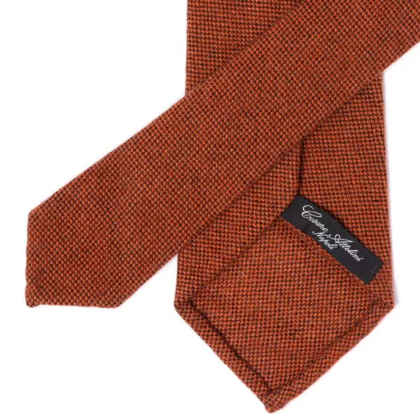 Cesare Attolini Ca Archivio Storico: Tie "Testa Dell'Ago" In Pure Cashmere - Handrolle