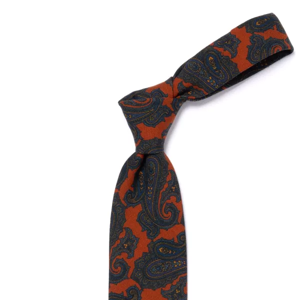 Cesare Attolini Ca Archivio Storico: Tie "Vecchio Cachemire" In Pure Wool - Handrolled