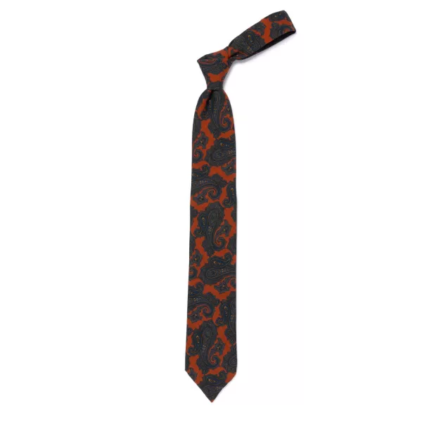 Cesare Attolini Ca Archivio Storico: Tie "Vecchio Cachemire" In Pure Wool - Handrolled