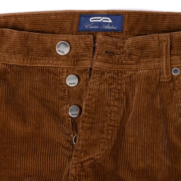 Cesare Attolini Ca Exclusively For Mj: Luxury Jeans "Soft-Cord" Made Of Soft Cotton Mi