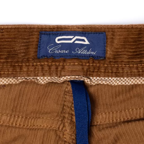 Cesare Attolini Ca Exclusively For Mj: Luxury Jeans "Soft-Cord" Made Of Soft Cotton Mi