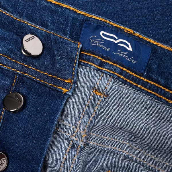 Cesare Attolini Ca Exclusively For Mj: Luxury Jeans "Soft-Denim" Made Of Soft Cotton M