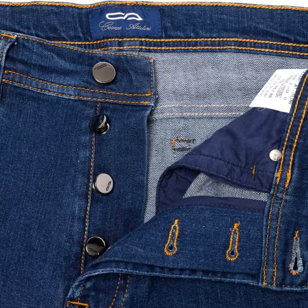 Cesare Attolini Ca Exclusively For Mj: Luxury Jeans "Soft-Denim" Made Of Soft Cotton M