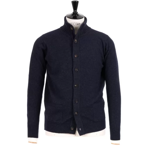 William Lockie Cardigan "Lakeland Turtle" Made Of 2 Ply-Geelong Lambswool