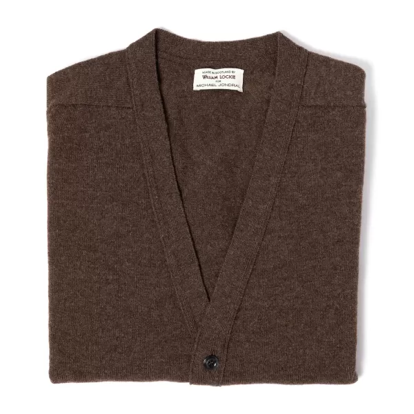 William Lockie Cardigan "Leven Cardigan" Made Of Geelong Lambswool - 2 Ply