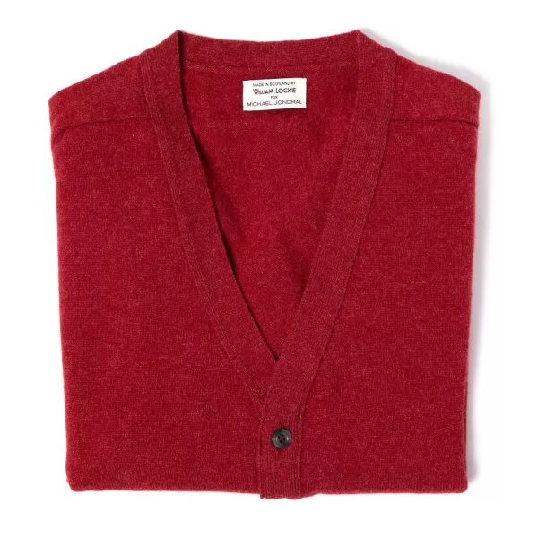 William Lockie Cardigan "Leven Cardigan" Made Of Geelong Lambswool - 2 Ply