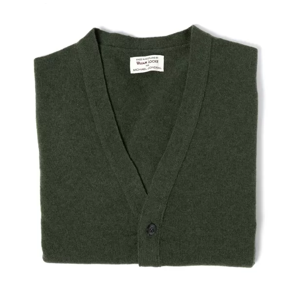 William Lockie Cardigan "Leven Cardigan" Made Of Geelong Lambswool - 2 Ply