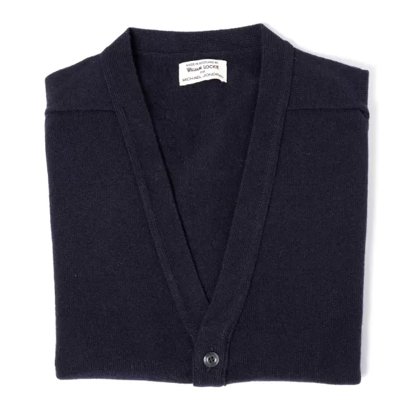 William Lockie Cardigan "Leven Cardigan" Made Of Geelong Lambswool - 2 Ply