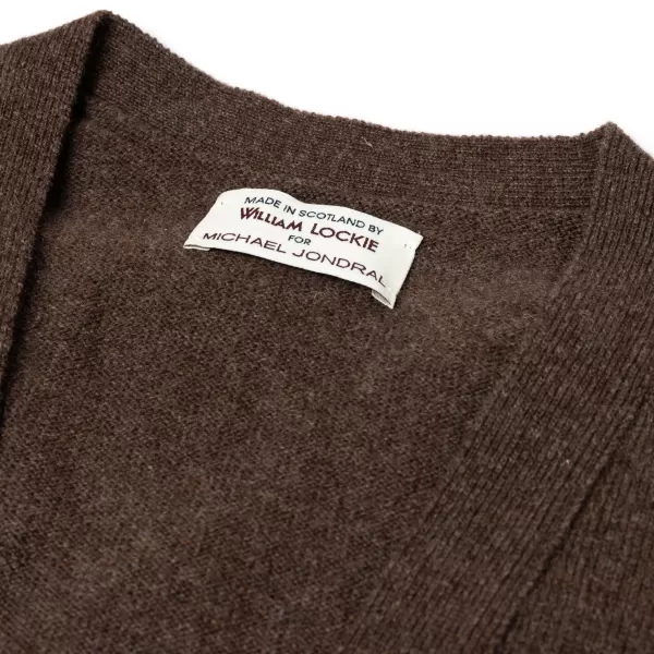 William Lockie Cardigan "Leven Cardigan" Made Of Geelong Lambswool - 2 Ply
