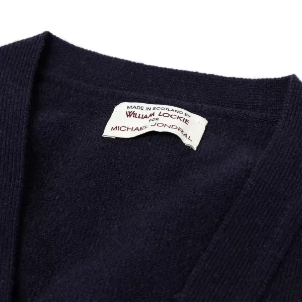 William Lockie Cardigan "Leven Cardigan" Made Of Geelong Lambswool - 2 Ply