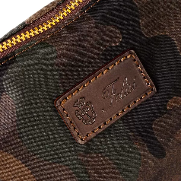 Felisi Case "Collector" Made Of Nylon And Saddle Leather