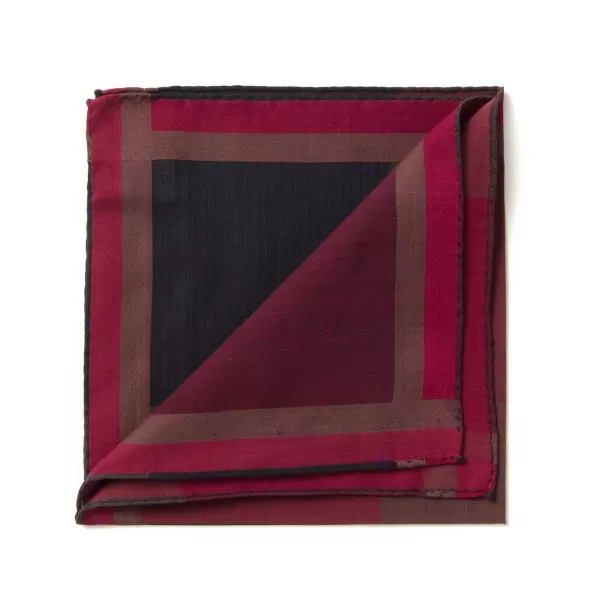 Simonnot-Godard Checked Pocket Square "Nouveau Tartan 1972" In Pure Cotton