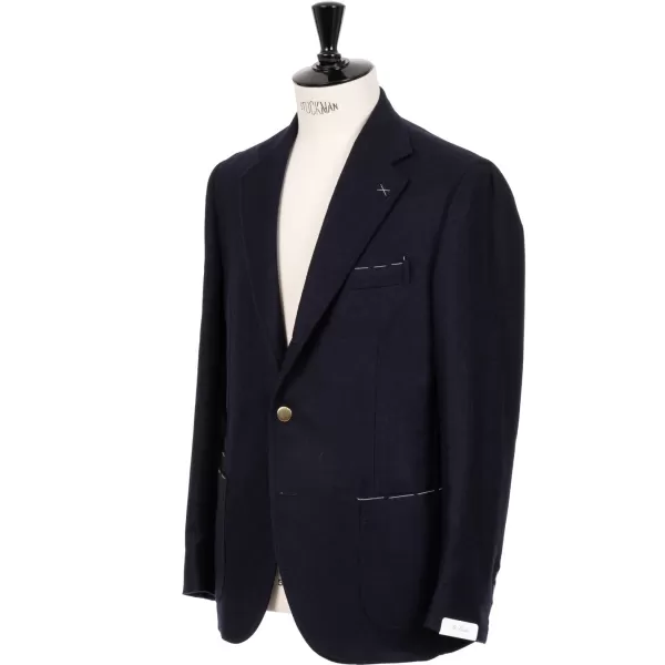 De Petrillo Club Button Jacket Made Of Wool And Cashmere By Drago - Ha