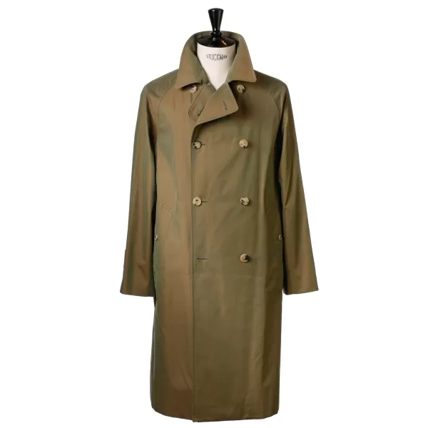 Coherence Coat "Fou Fou Ii" Made Of Japanese Cotton Gabardine